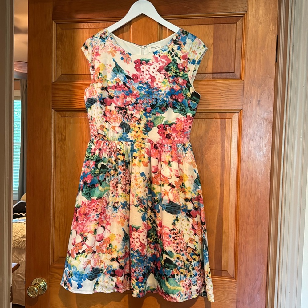 Rhyme Womens Floral Dress M
